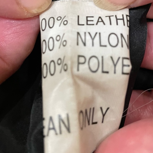 NWOT Wilda 100% leather plus size above-the-knee coat w/faux fur lining / 1X - Picture 16 of 17